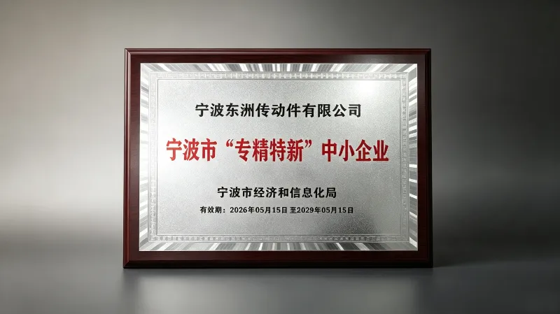 Η Ningbo Dongzhou Transmission Co., Ltd. Βραβεύτηκε με την ιδιότητα 